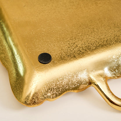 Golden Crest Royalcore Embossed Metal Tray Large