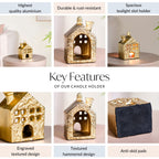 Golden Nest Mini House Tealight Holder
