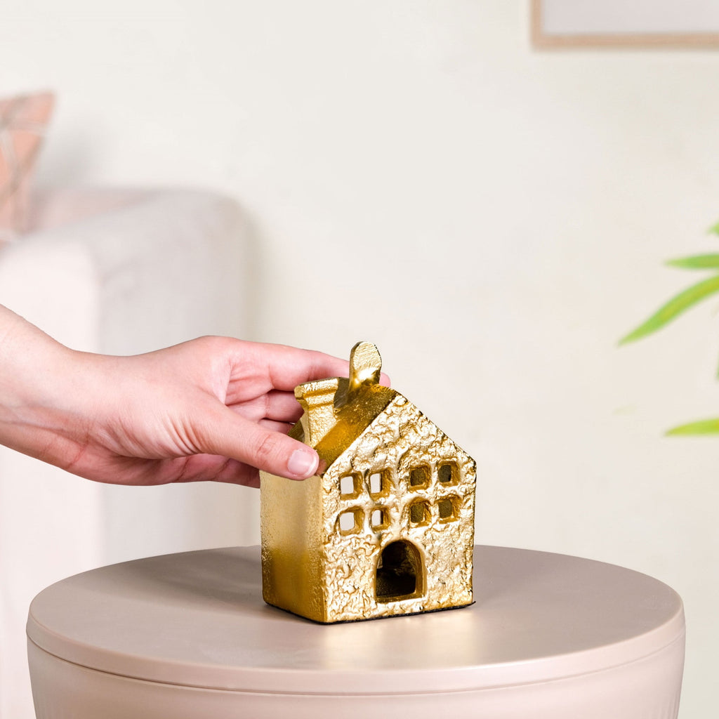 Golden Nest Mini House Tealight Holder