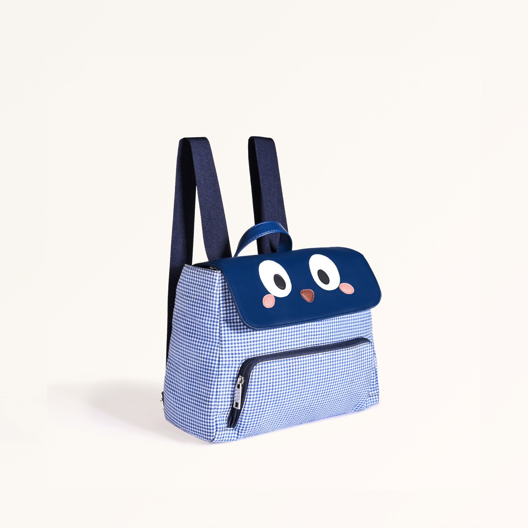 Googly Eyes Checkered Bag For Kids