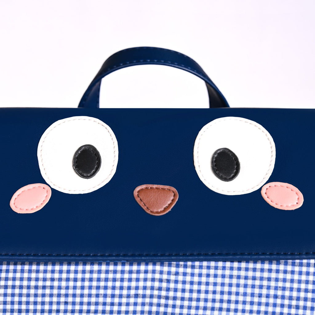 Googly Eyes Checkered Bag For Kids