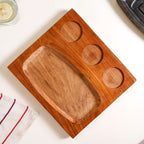 Gourmet Sizzler Plate And Ceramic Bowl Set