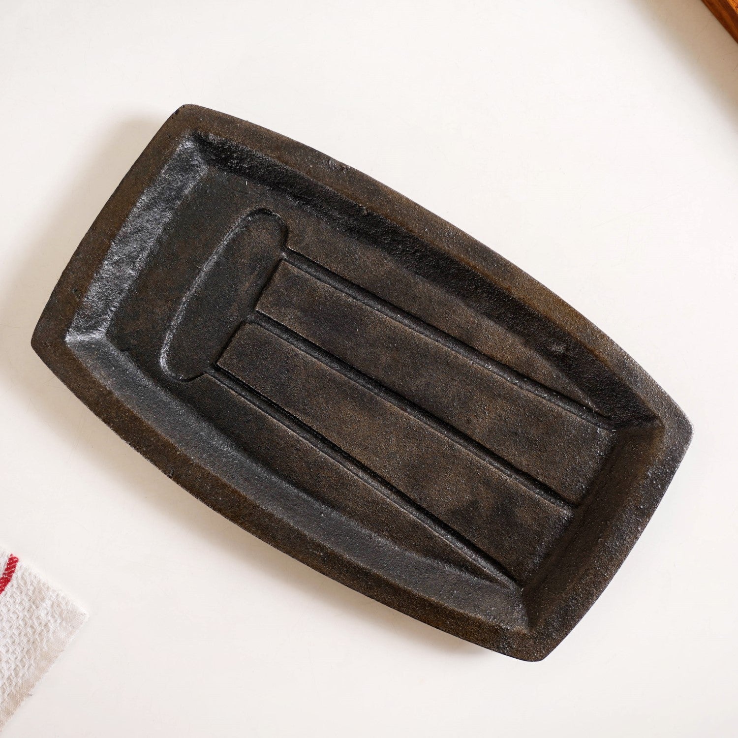 Gourmet Sizzler Plate And Ceramic Bowl Set