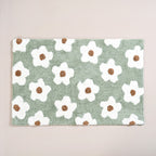 Daisy Flowers Cotton Anti Slip Floor Mat 83x53cm