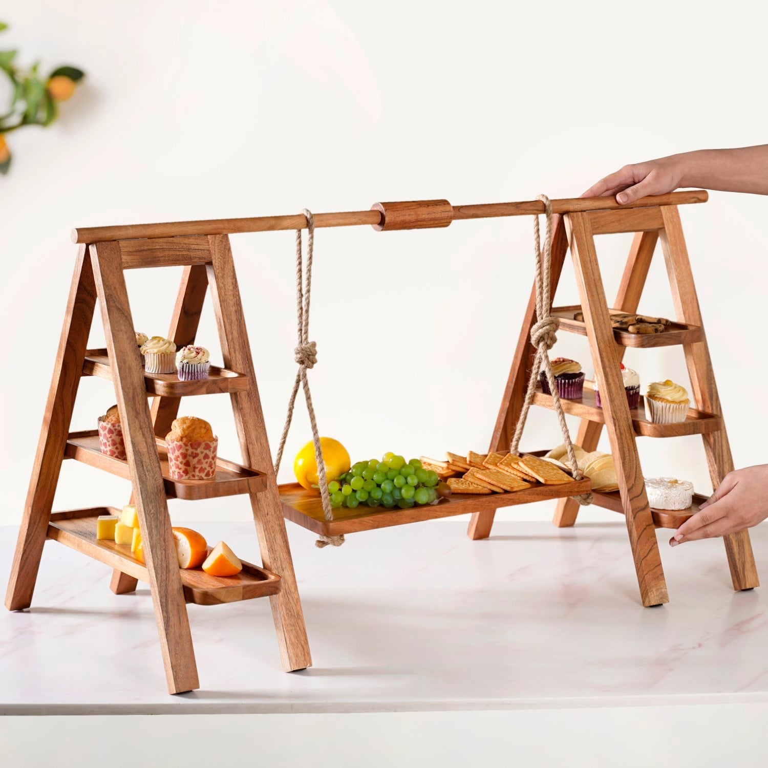 Farmhouse Style Acacia Mega Party Platter