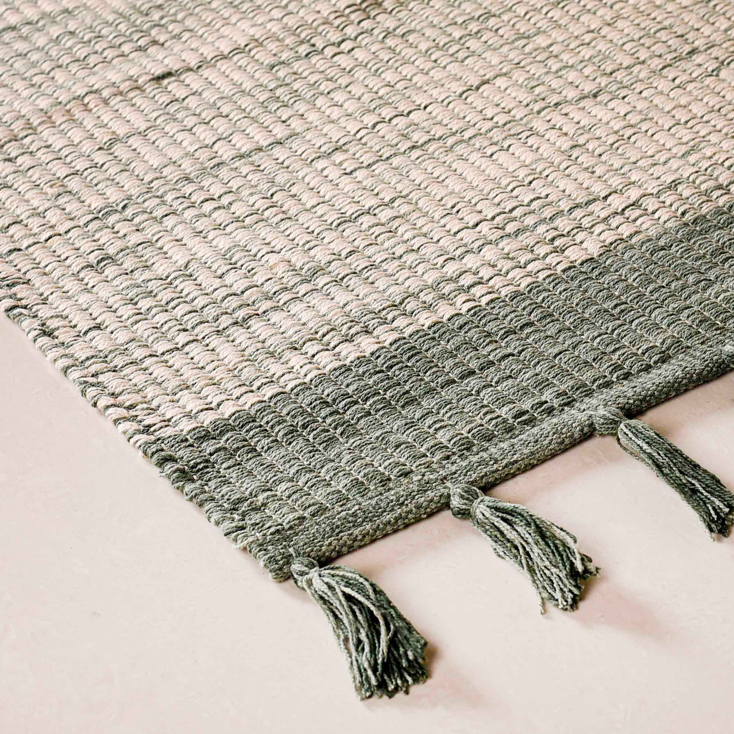 Ombre Plain Weave Plush Decorative Mat 38x20 Inch