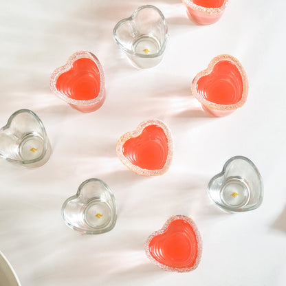 Heart Tequila Shot Glasses Set Of 9 50ml
