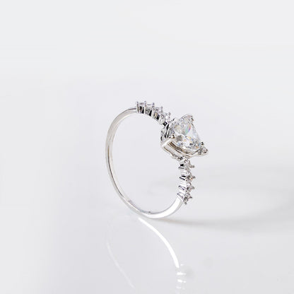 Heartbound Majesty Silver Ring