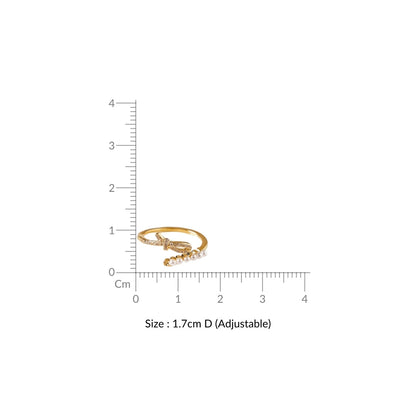 Infinity Pearl Bypass Ring