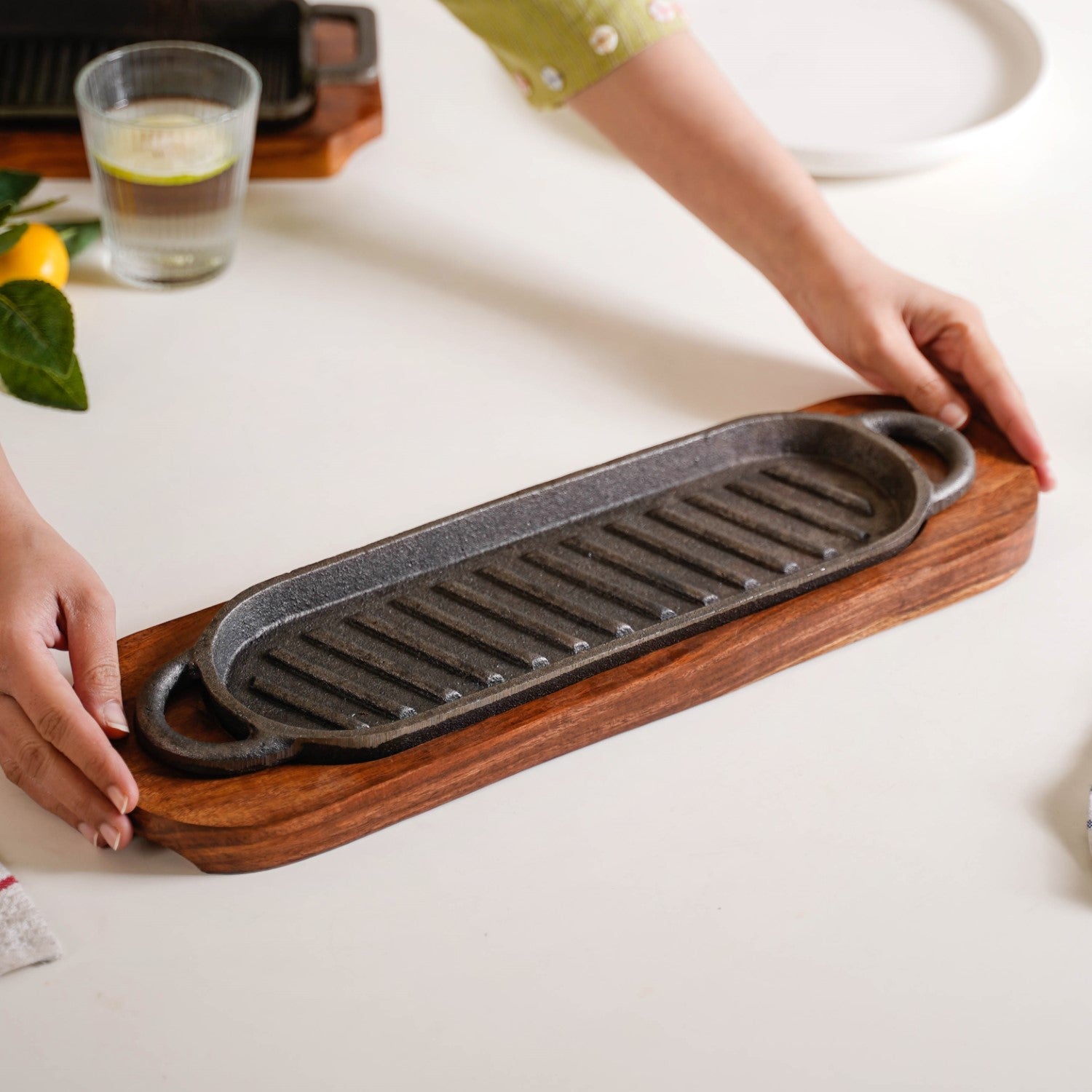 Iron Hotplate Sizzler Set