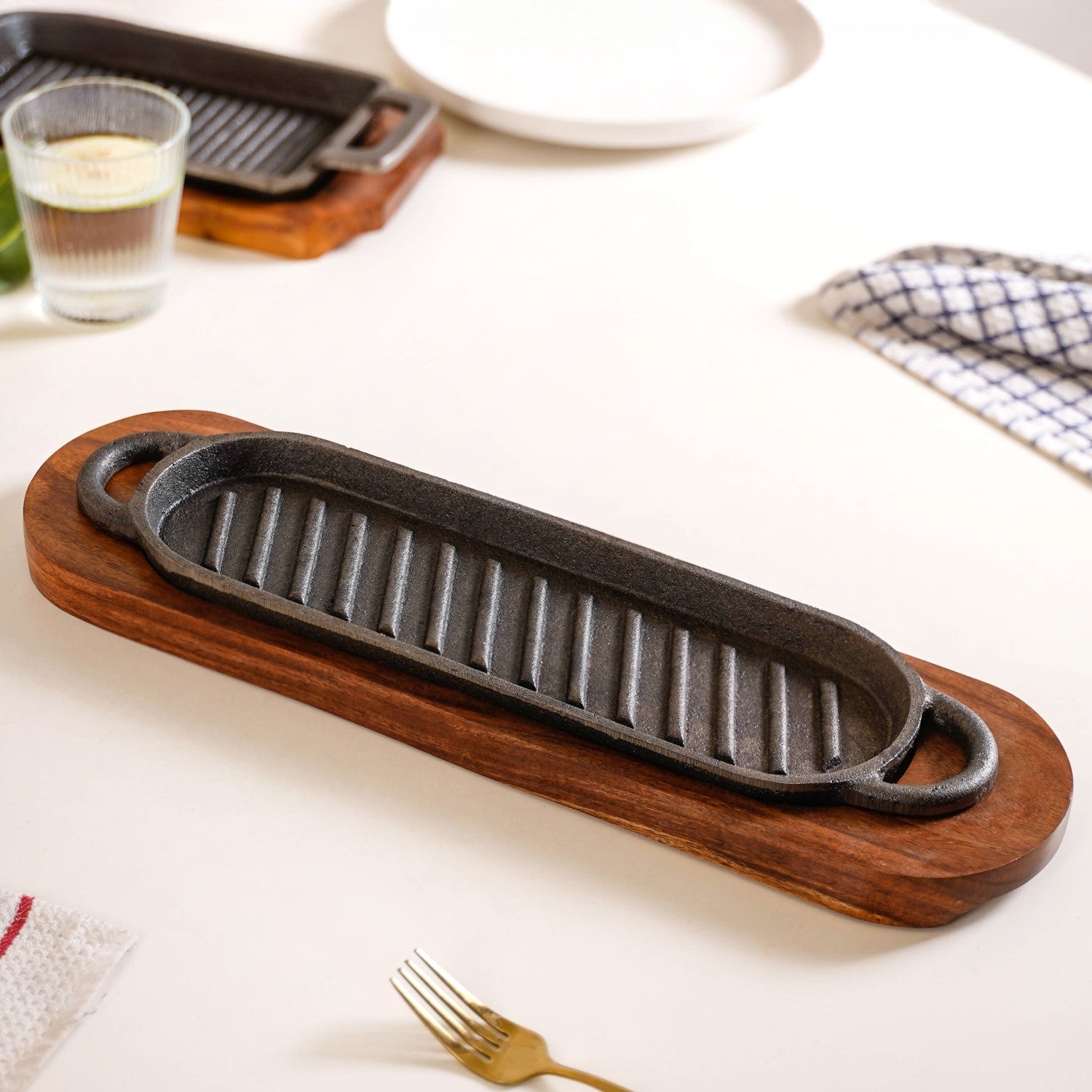 Iron Hotplate Sizzler Set