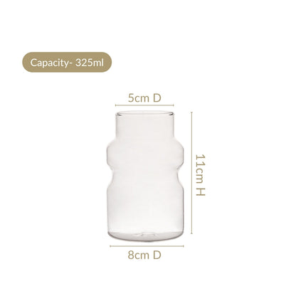Japanese Style Glass Tumbler Set Of 2 325ml