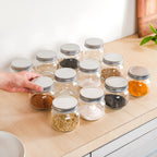 Glass Snack Jars Set Of 12 250ml