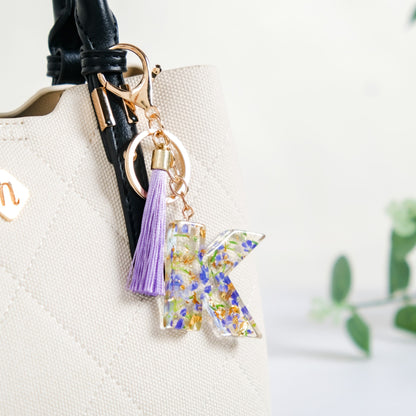 Alphabet Initial Letter K Keychain