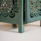Moroccan Decorative Metal Lantern Sage Green