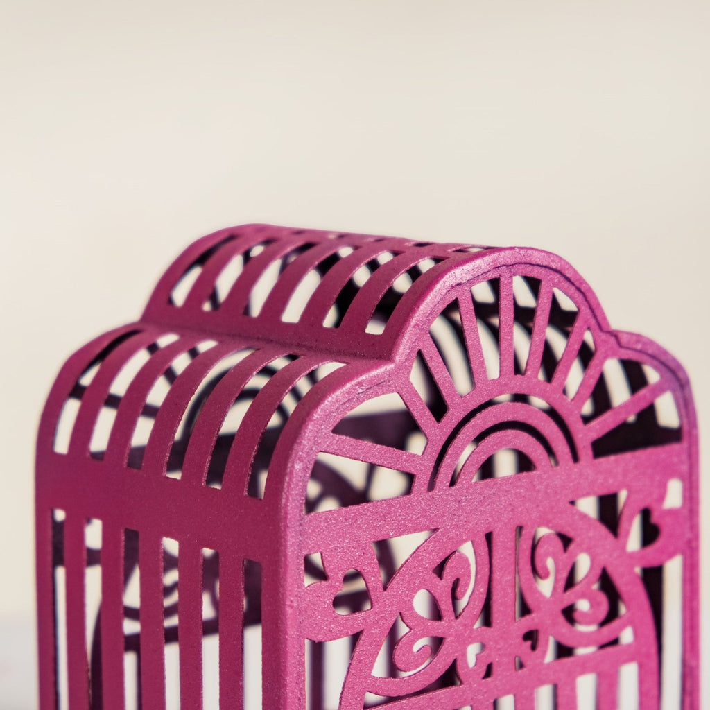 Set Of 2 Festive Charm Lanterns With Metal Cutwork