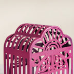 Set Of 2 Festive Charm Lanterns With Metal Cutwork