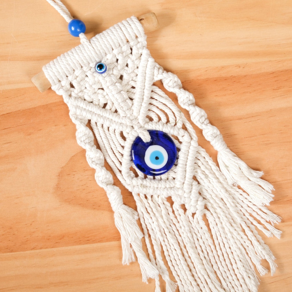 Crochet Macrame Evil Eye Wall Hanging