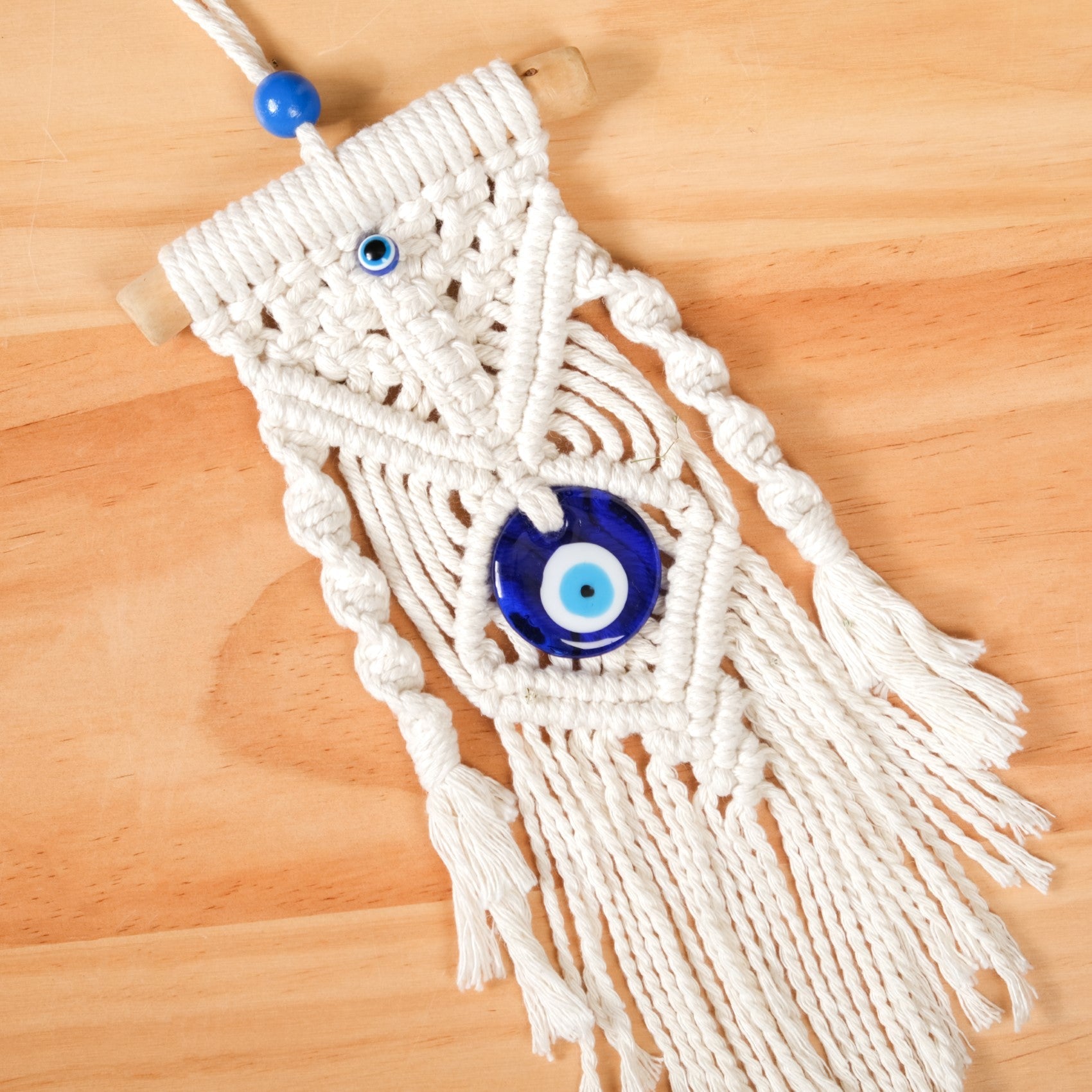 Crochet Macrame Evil Eye Wall Hanging