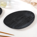 Large Natural Mango Wood Platter Black