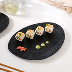 Large Natural Mango Wood Platter Black