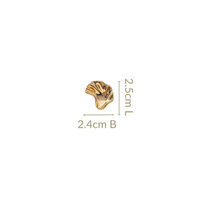 Little Miss Ginkgo Earrings Gold