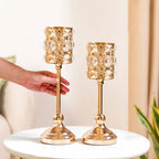 Luxe Vintage Candle Holder Set Of 2