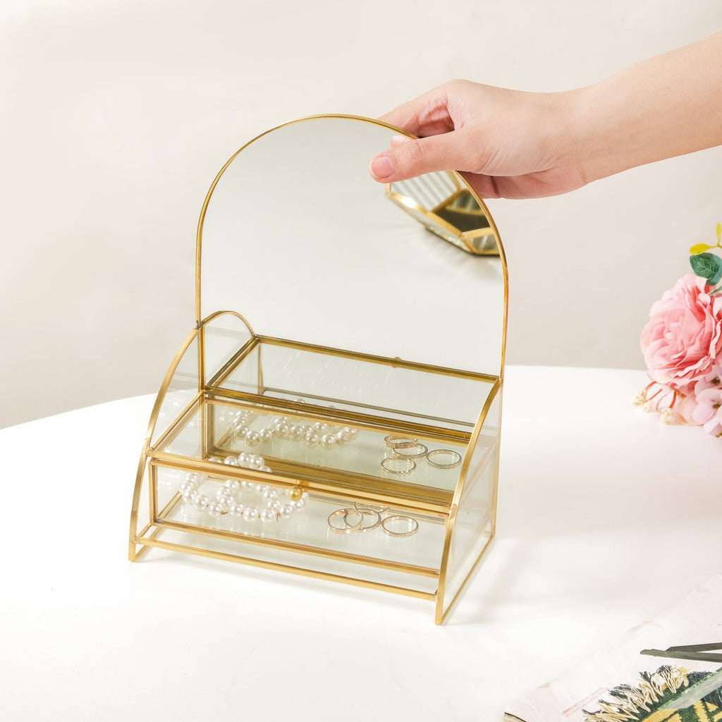 Dressing Table Mirror With Jewellery Box Drawer