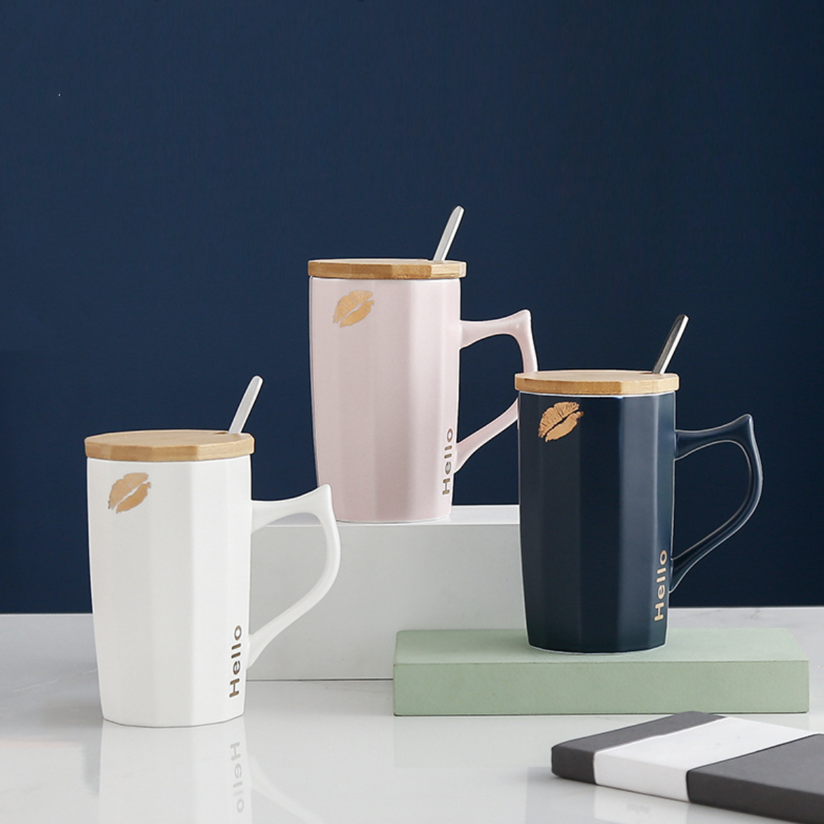 Cup With Lid and Spoon