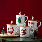 Christmas Cup With Wooden Lid