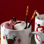 Christmas Cup With Wooden Lid