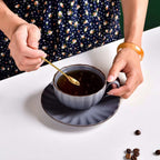 Modern Ceramic Cup With Saucer