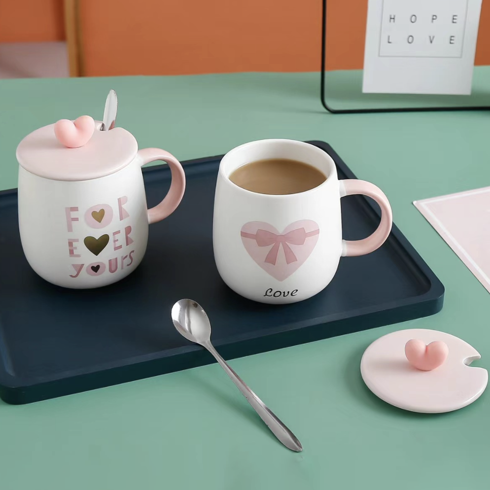 Pink And White Mug
