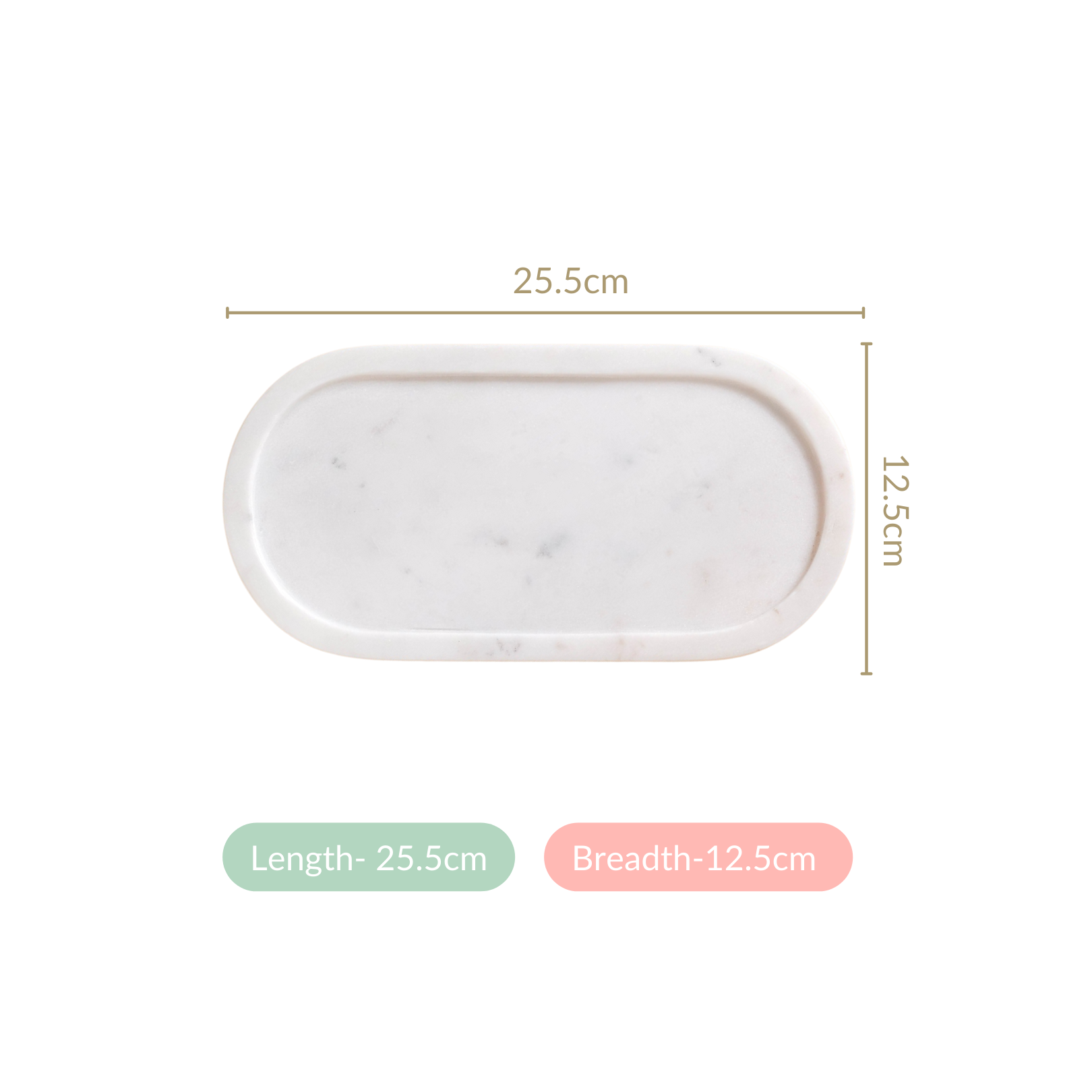 Marble Stone Platter 10 Inch