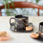 Marble Tea Cup and Saucer