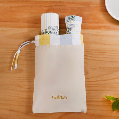Azzurro Minimal Linen Set with Table Mats and Runner