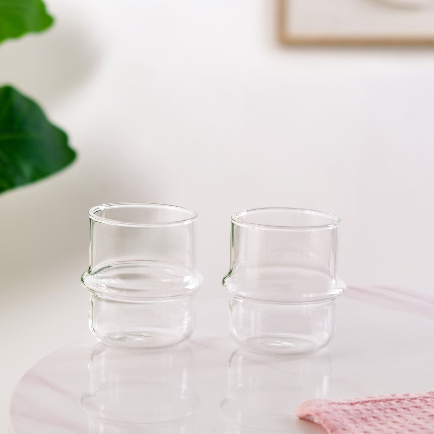Matcha Orbit Glass Tumbler Set Of 2 300ml
