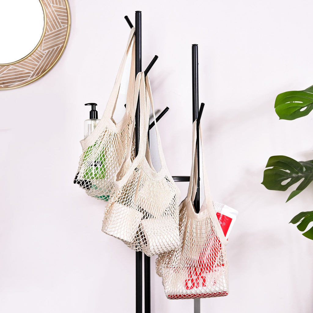 Pure Mesh Eco-Friendly Cotton Bag Set Of 3