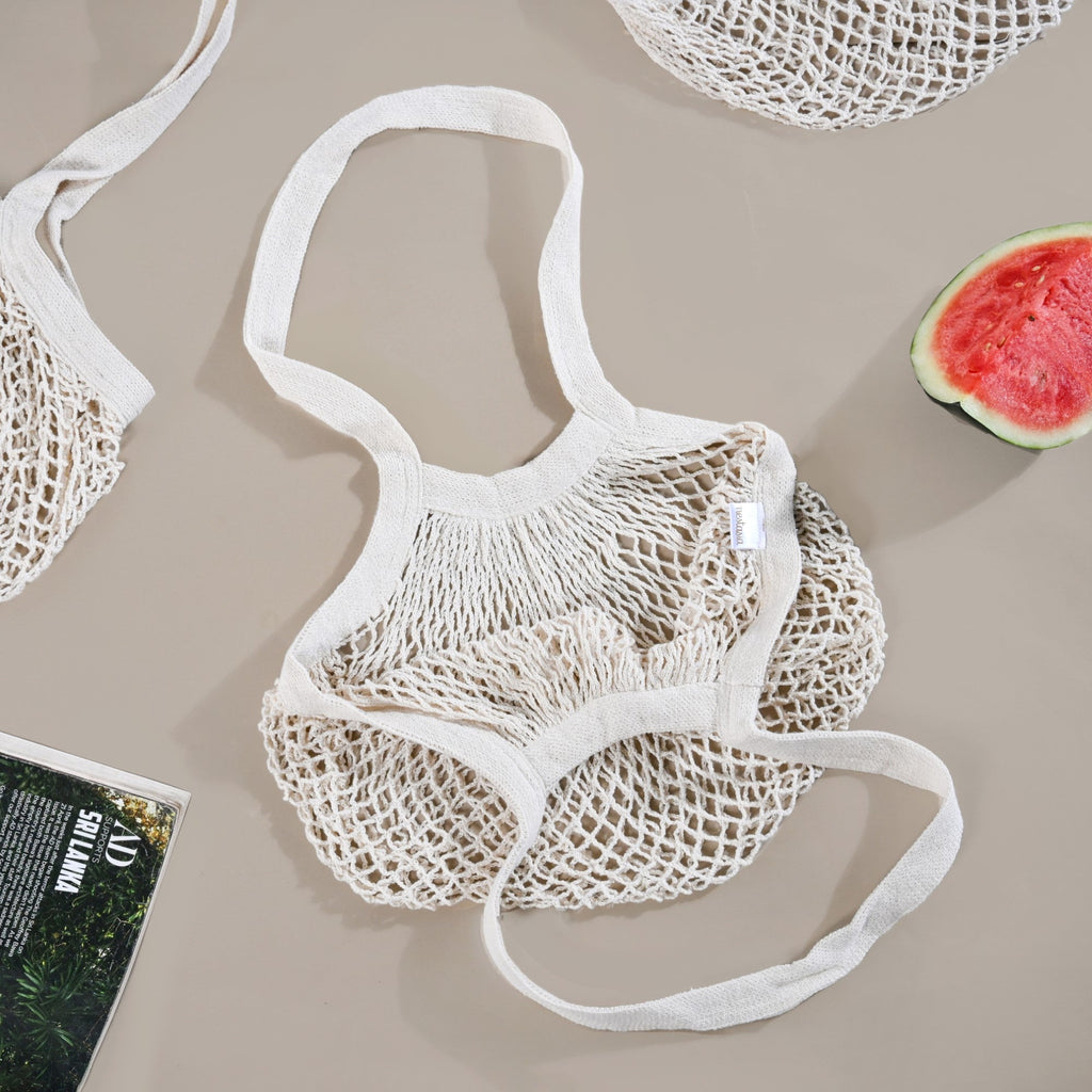 Pure Mesh Eco-Friendly Cotton Bag Set Of 3