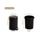 Clean Curve Dustbin With Removable Bucket Black 3000ml