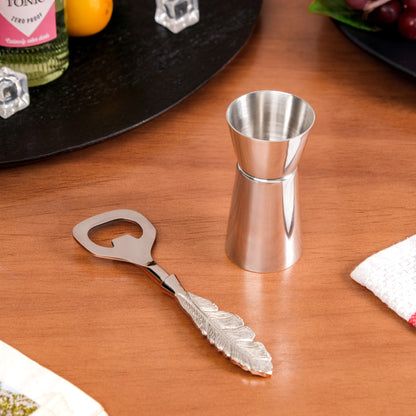 Feather Bottle Opener And Peg Measurer Set Of 2