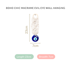 Boho Chic Macrame Evil Eye Wall Hanging