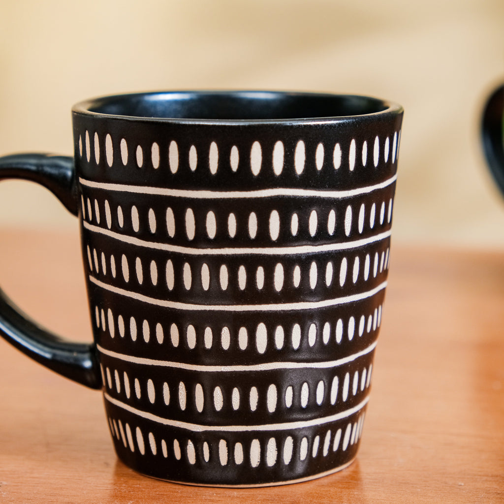 Kuro Ceramic Coffee Mug Set Of 6 275ml