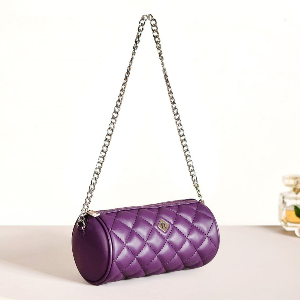 Purple Mini Barrel Bag
