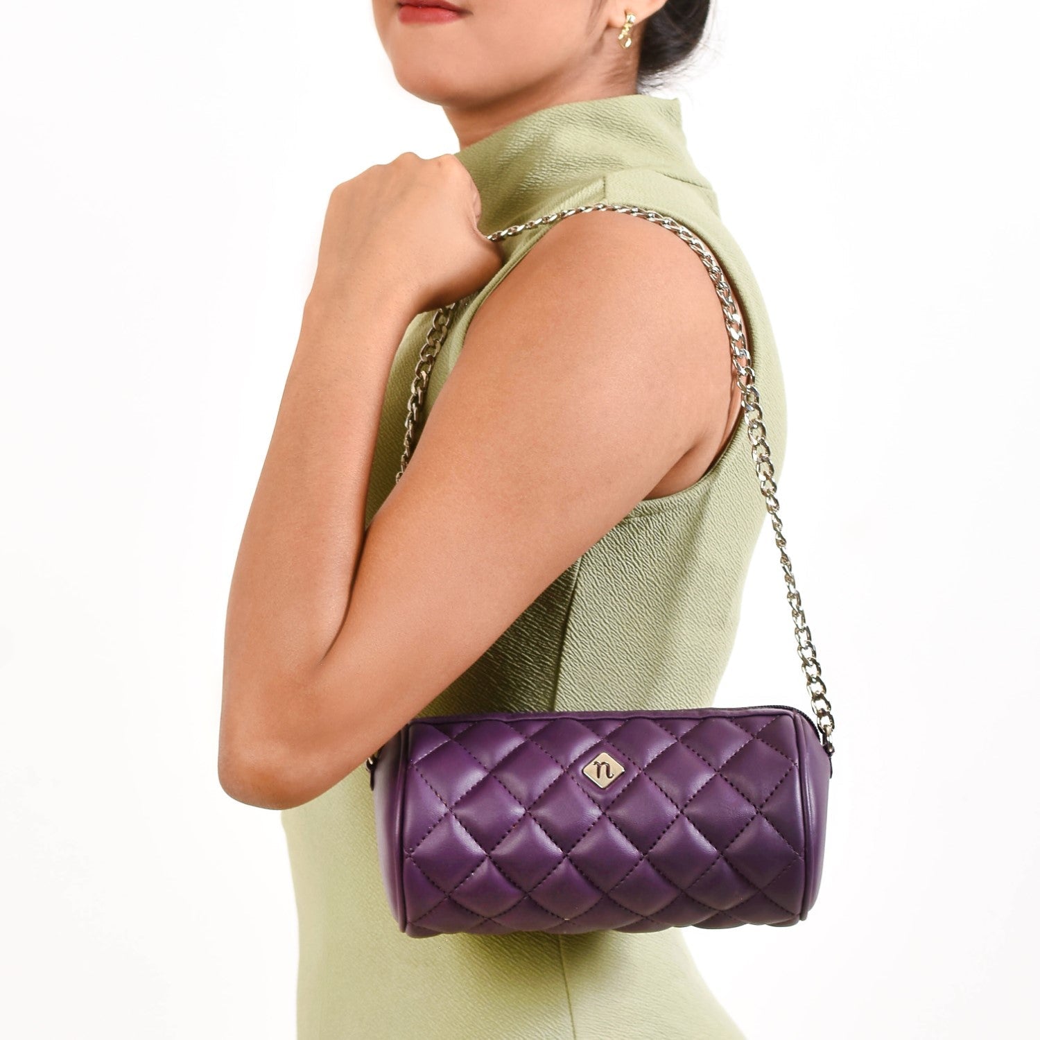 Purple Mini Barrel Bag