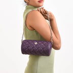 Purple Mini Barrel Bag