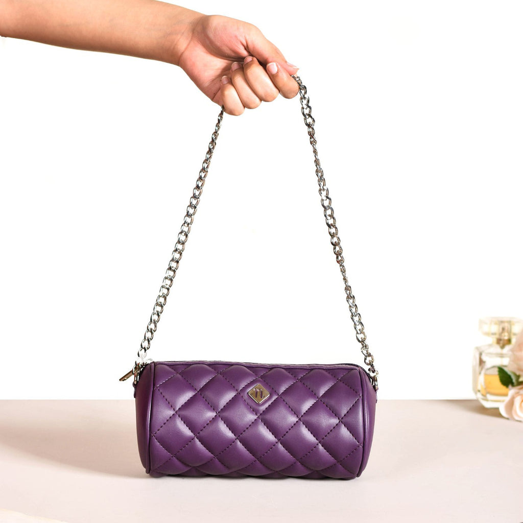 Purple Mini Barrel Bag
