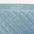 Plush Velvet Multipurpose 3 Section Pouch Mint