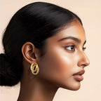 Elegant Interlinked Stud Earrings