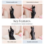 Artistic Hands Showpiece Black